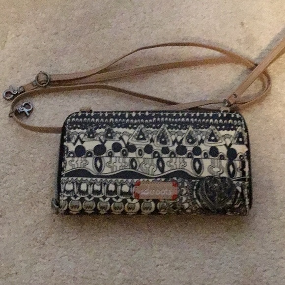 Sakroots Smart phone Crossbody Wristlet Large - Picture 4 of 4